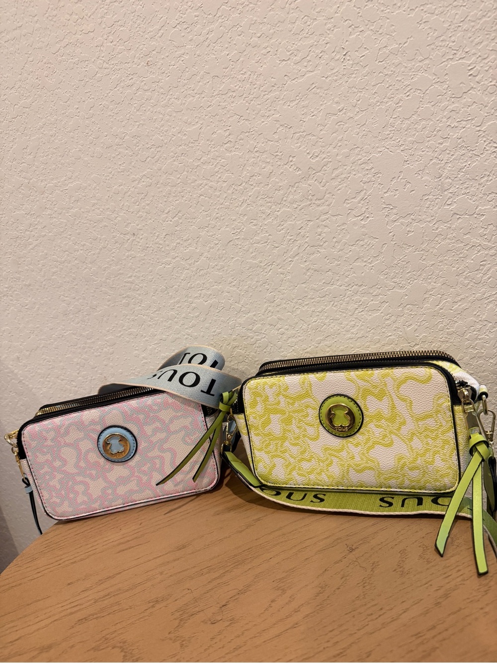 Tous Yellow Jacquard Camera Bag